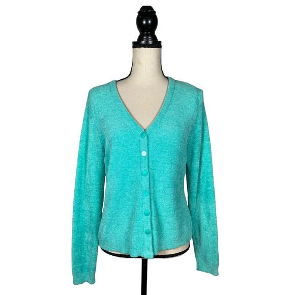 JADE Melody Tam Fuzzy Cardigan Sweater Size: M - Picture 1 of 4